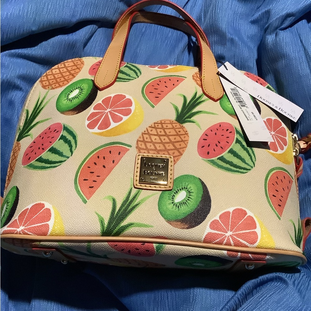 Dooney & Bourke Tropical Fruit Print Bag
